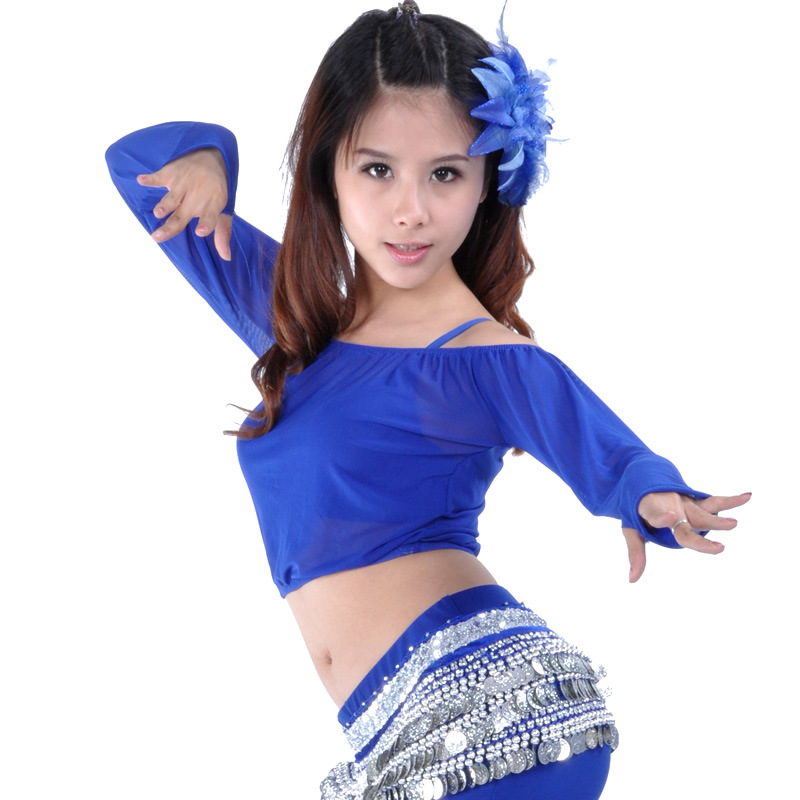 Dancewear Polyester Belly Dance Tops For ladies More Colors